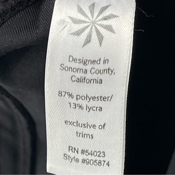 Athleta Runabout Wide Leg Flare Yoga Sporty Gym Pants Stretch Black Size Medium - Picture 8 of 10